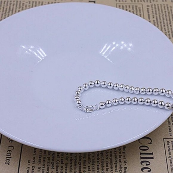 *NEW 925 Sterling Silver Mini Bead Bracelet - Picture 5 of 10